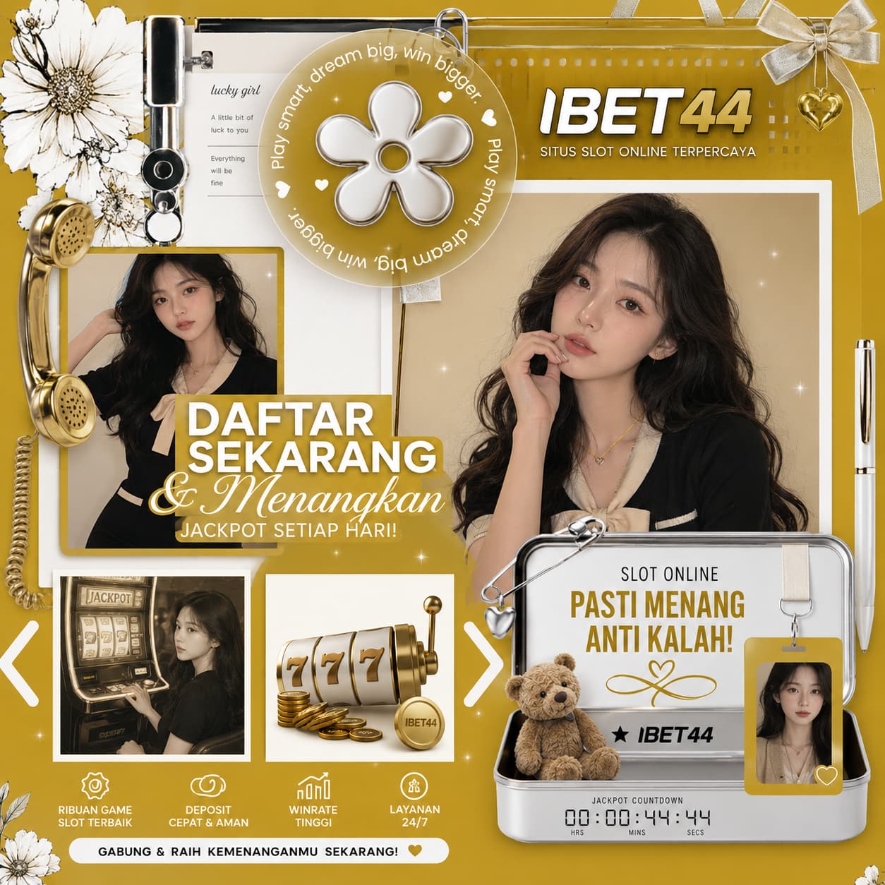 IBET44 Daftar Situs Slot Online Pasti Menang Anti Kalah