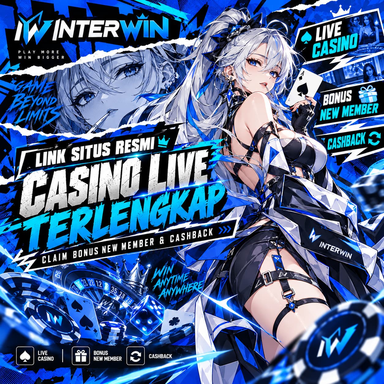 INTERWIN Link Situs Resmi Casino Live Terlengkap Claim Bonus New Member & Cashback