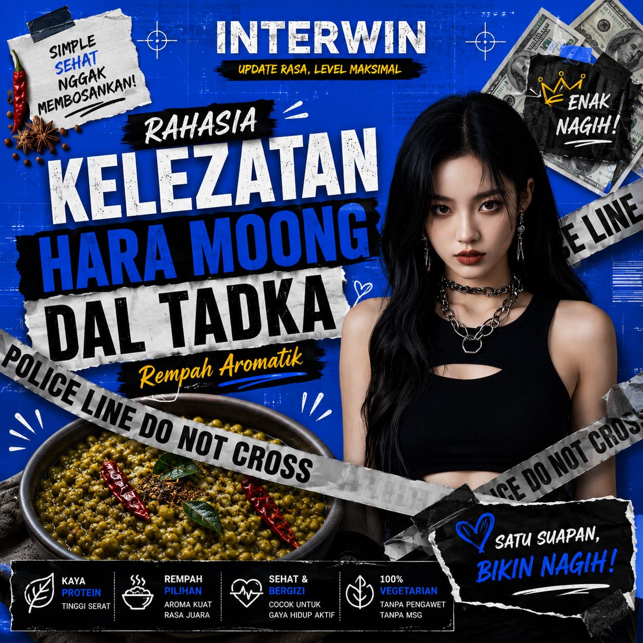 INTERWIN Rahasia Kelezatan Hara Moong Dal Tadka Rempah Aromatik