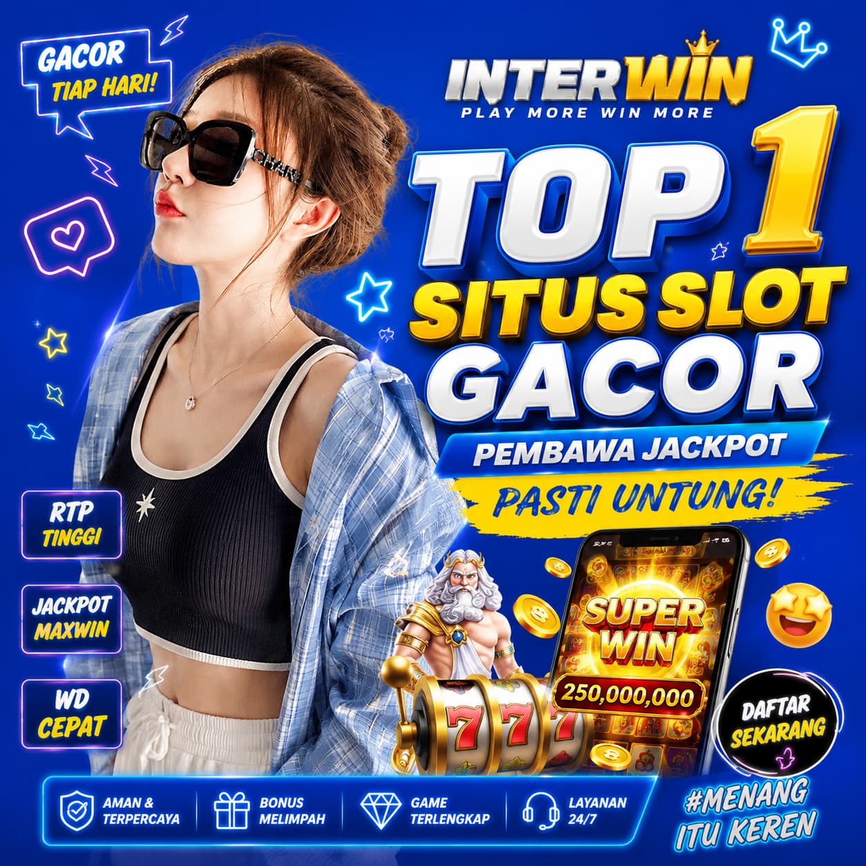 INTERWIN Top 1 Situs Slot Gacor Pembawa Jackpot Pasti Untung