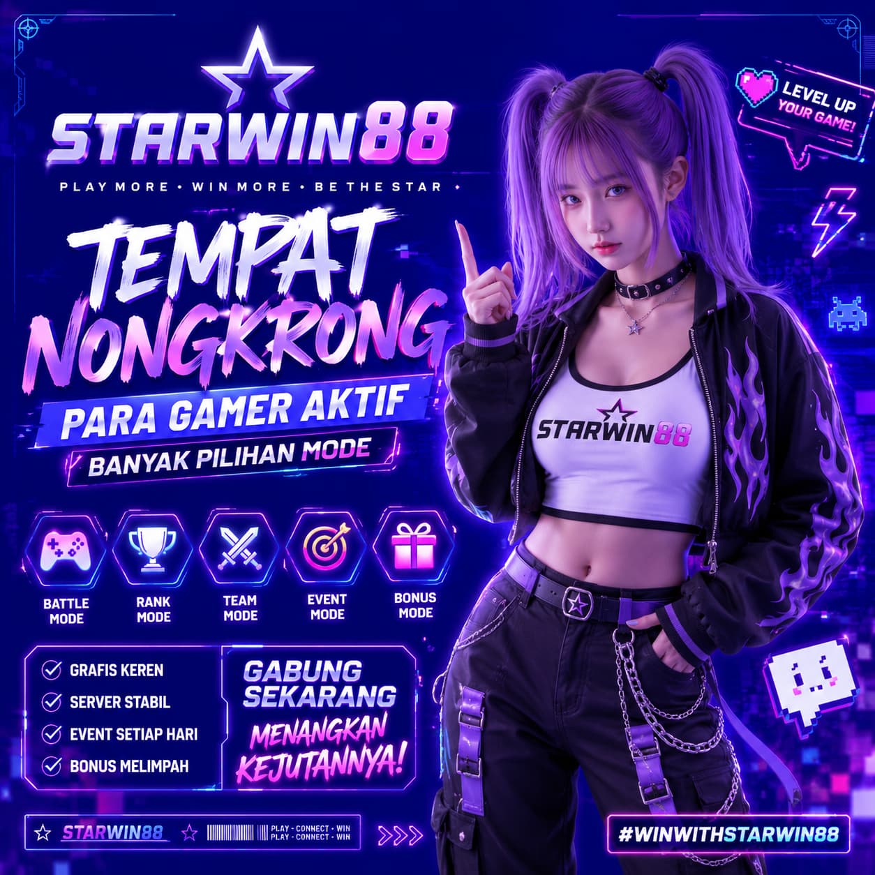 STARWIN88 Tempat Nongkrong Para Gamer Aktif Banyak Pilihan Mode